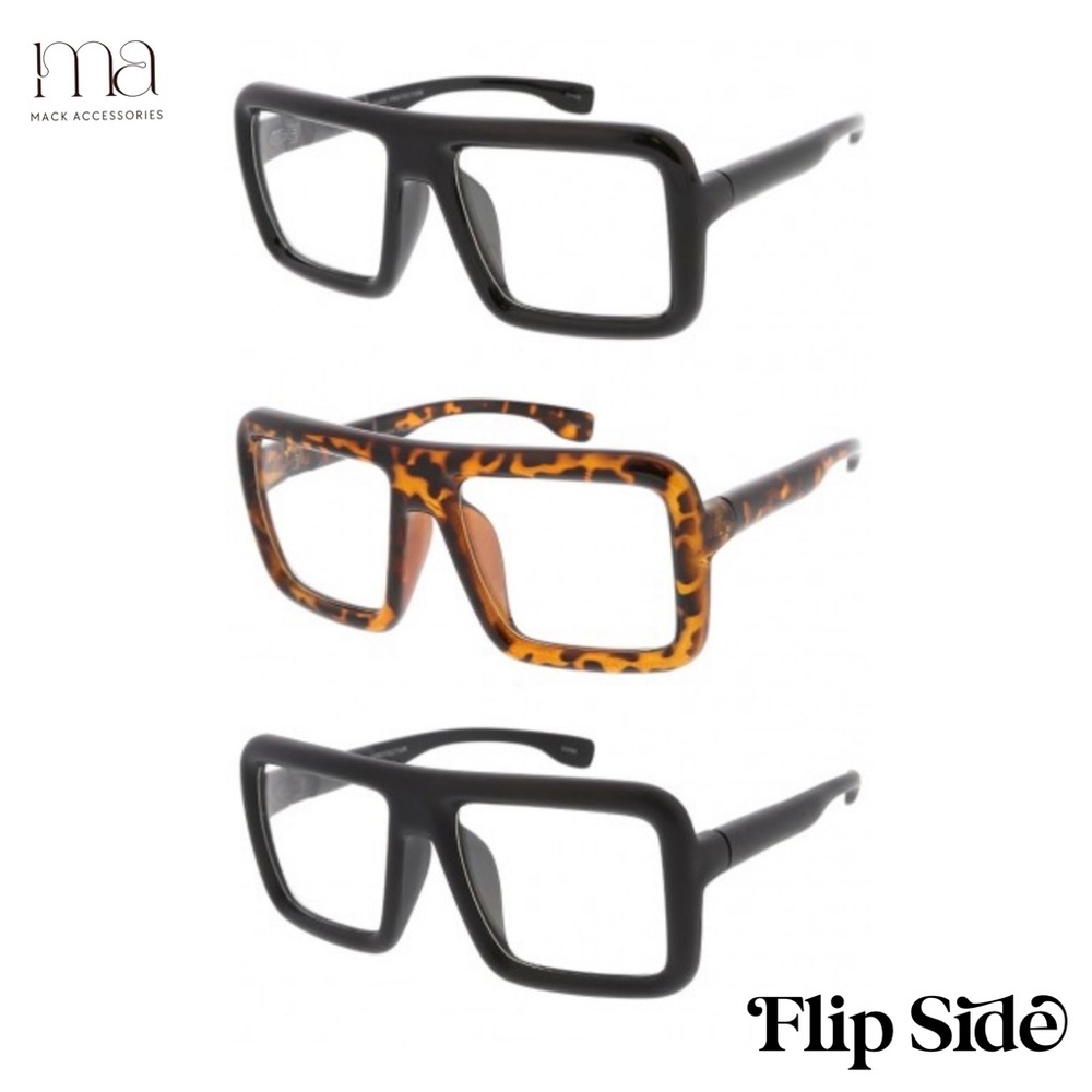 Square big frame glasses